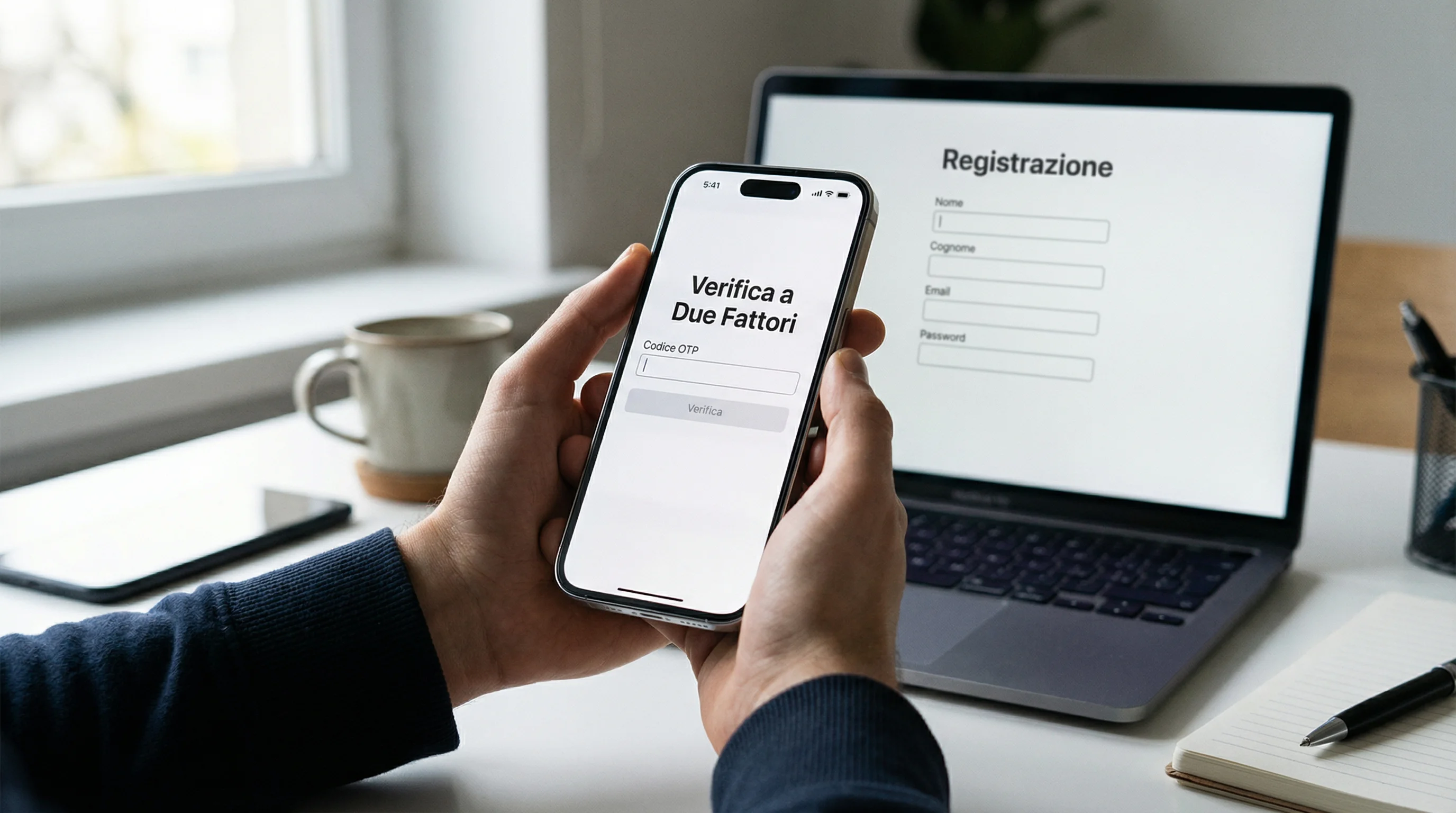 Persona che usa lo smartphone per autenticarsi con SPID su un sito di scommesse